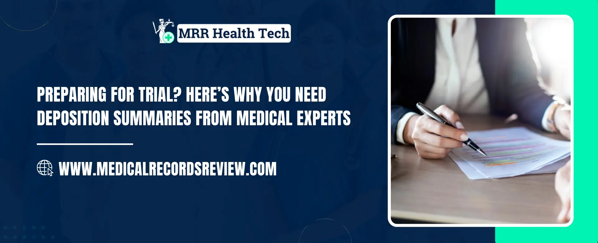 Deposition Summaries from Medical Experts for Trial