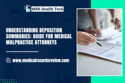 Understanding Deposition Summaries: A Guide for Medical Malpractice Attorneys