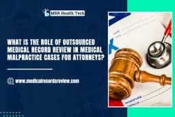 What is the role of outsourced medical record review in medical malpractice cases for attorneys?