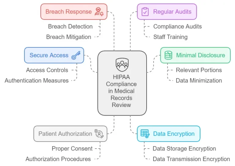 HIPAA compliance during medical records review
