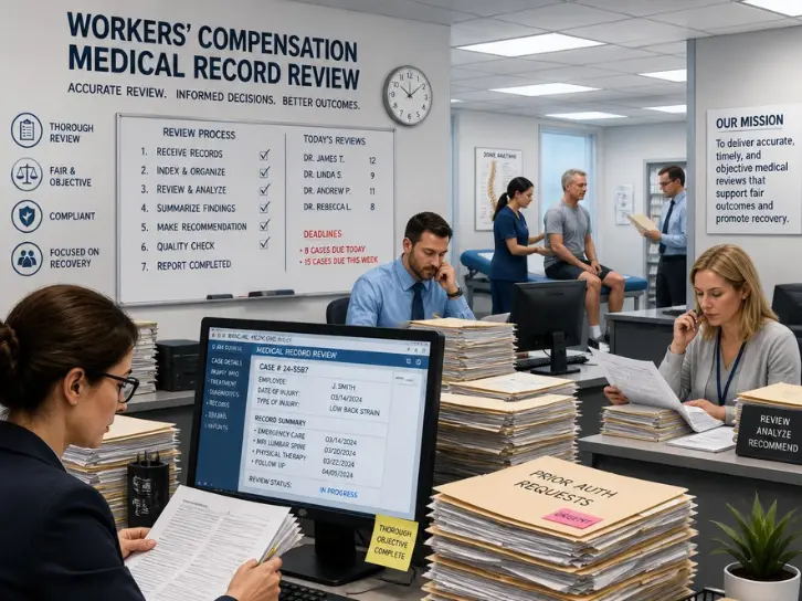 workers compensation medical record review